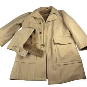 Vintage 70s McGregor Wool Trench Coat - Size 38